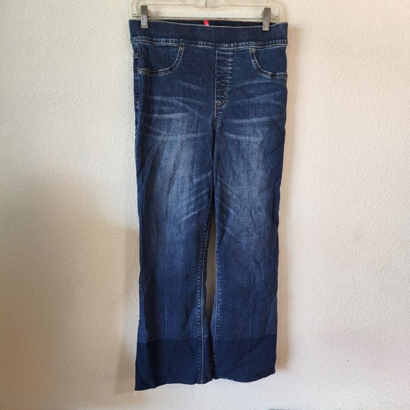 Spanx Denim - Spanx Cropped Two Tone Denim Flare Jeans Size medium